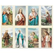 Alpha Assorted Subjects Eight-Up Micro Perforated Holy Cards