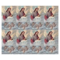 Christ with Baby Eight-Up Micro Perforated Bulk Prayer-Cards - 50 sheets (400 total cards)