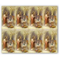First Communion Eight-Up Micro Perforated Bulk Prayer-Cards - 50 sheets (400 total cards)