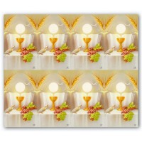 First Communion Eight-Up Micro Perforated Bulk Prayer-Cards - 50 sheets (400 total cards)