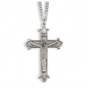 Genuine Pewter Cross on a 18" Chain Boxed