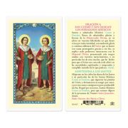 St. Cosmos And Damian Holy Card